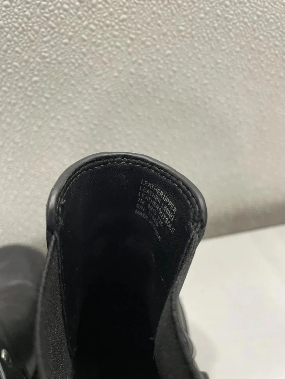 Tory Burch Leather Moto Boot Women's US 7M, Perfect Black